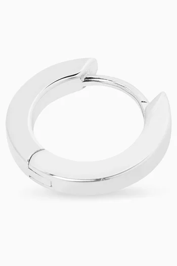 Single Hoop Earring in Sterling Silver