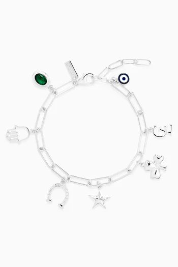 Lucky Charms Bracelet in Sterling Silver