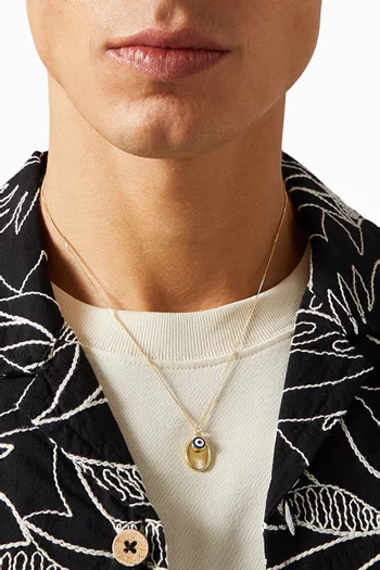 Mykonos Pendant Necklace in 14kt Gold-plated Sterling Silver
