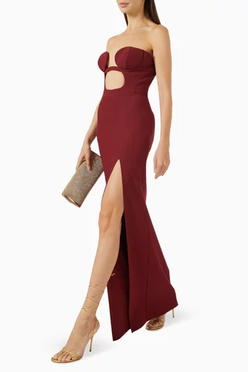 Volute Cut-out Dress in Jersey