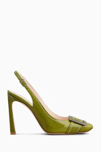 Trompette 100 Slingback Pumps in Patent Leather