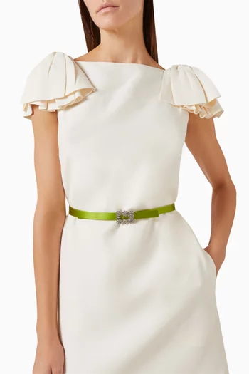 Efflorescence Belt in Silk-satin