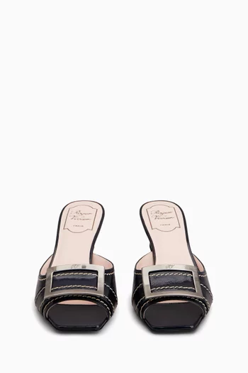 Trompette 45 Mule Sandals in Patent Leather