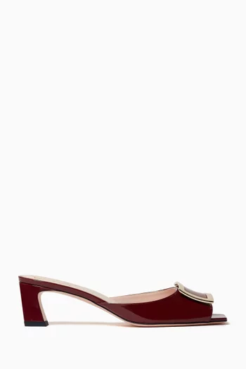Trompette 45 Mule Sandals in Patent Leather