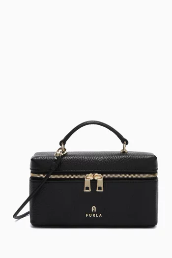 Mini Camelia Vanity Bag in Grained Calf Leather