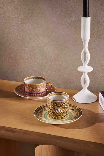 Barocco Mosaic Cup & Saucer Set in Porcelain