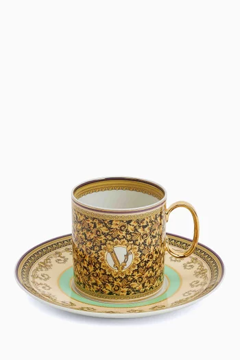 Barocco Mosaic Cup & Saucer Set in Porcelain