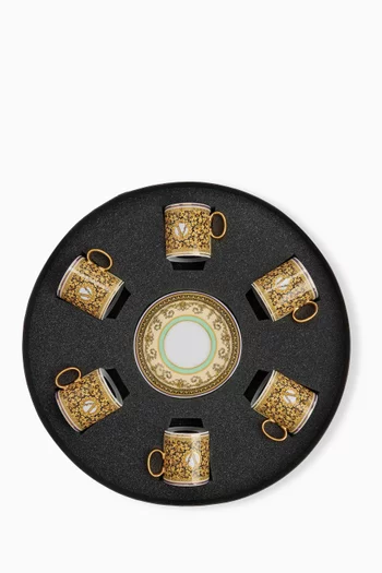 Barocco Mosaic Cup & Saucer Set, Set of 6