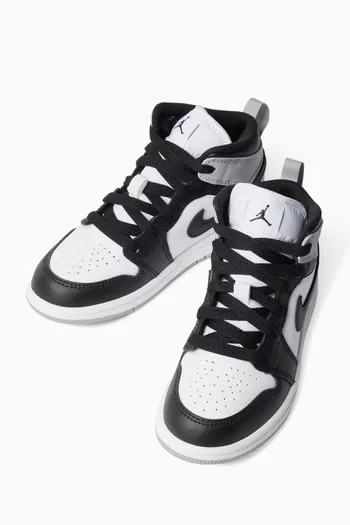 Jordan 1 Mid Sneakers in Leather