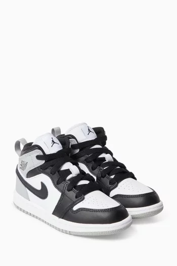 Jordan 1 Mid Sneakers in Leather
