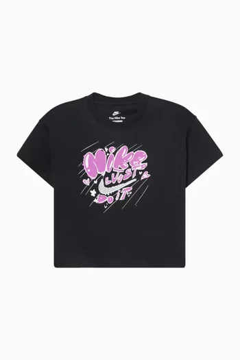 Doodle-print T-shirt