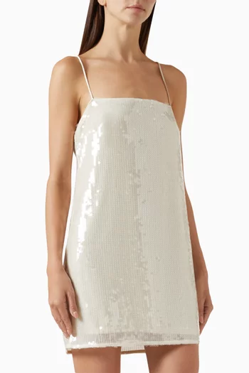 Sequin-embellished Mini Dress