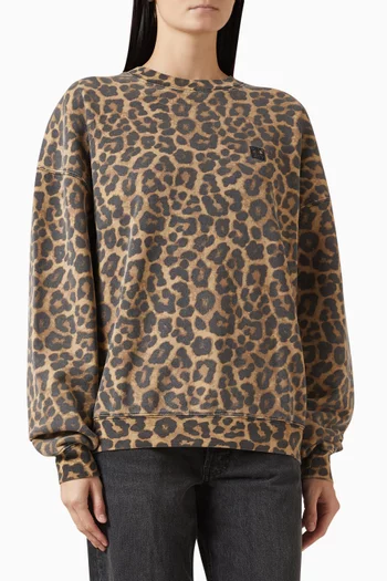 Miles Leopard-print Sweatshirt in Cotton