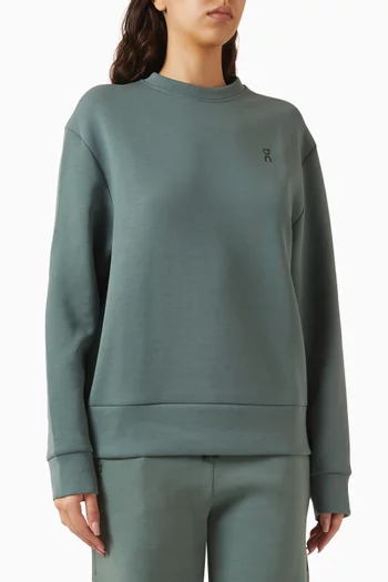 Focus Tech Crewneck Sweatshirt in Cotton Blend