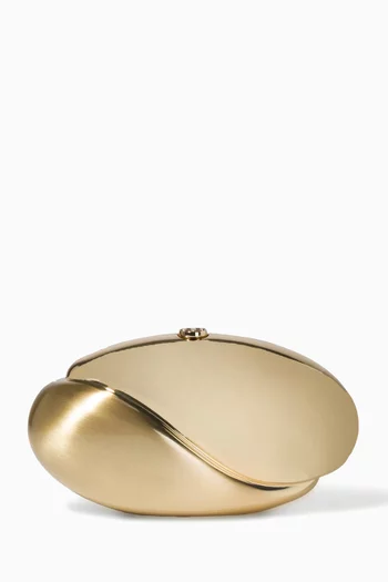 Ameera Clutch in Metal