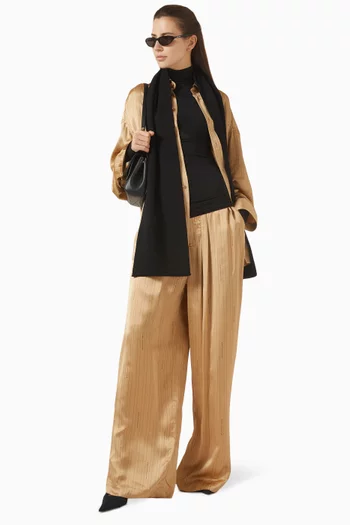 Cocoon Shirt in Viscose Satin