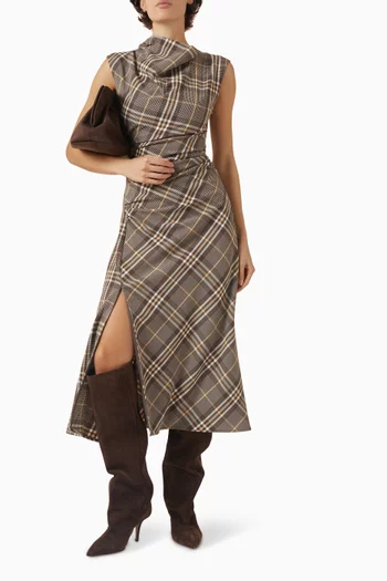 Burke Draped Midi Dress