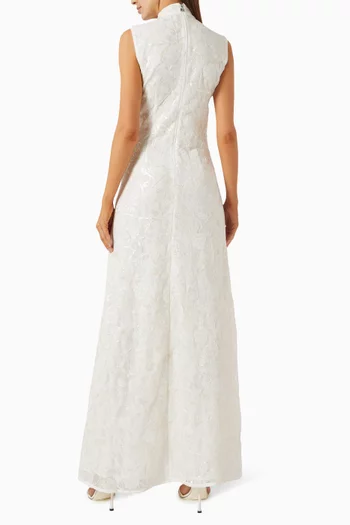 Sequin-embellished Dress in Lace