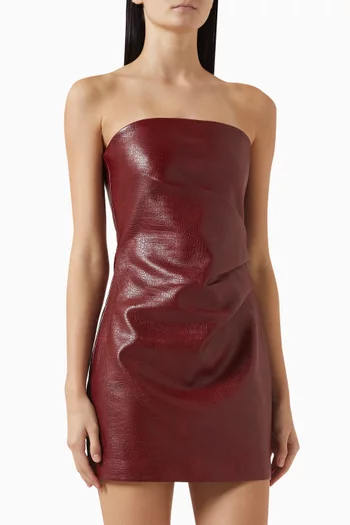 Varda Mini Dress in PU