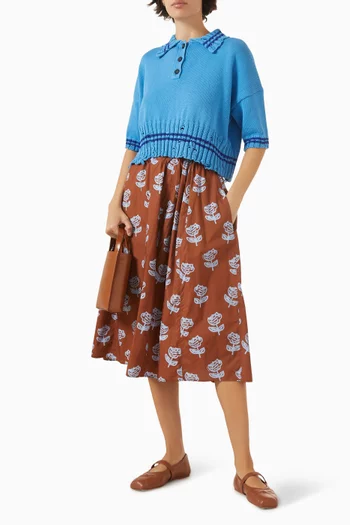 تي شيرت بولو قصير نسيج