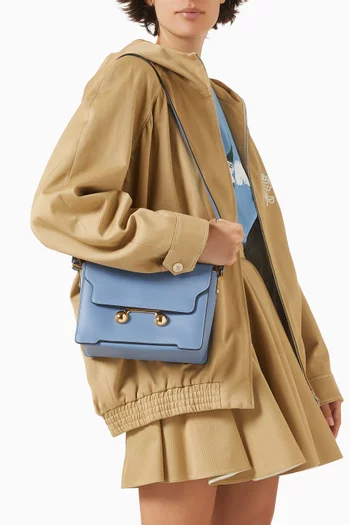 حقيبة كتف ترانكارو متوسطة جلد عجل