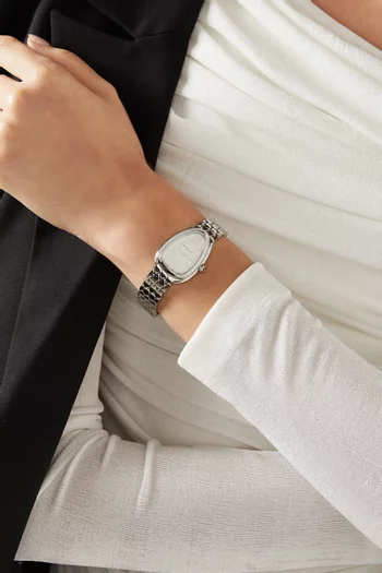 Serpenti Seduttori Diamond Watch in Stainless Steel, 33mm