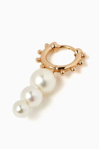 Sea Anemone Pearl Single Earring in 10kt Gold