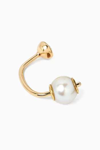 Bumble Bee Single Diamond Earring in 10kt Yellow Gold