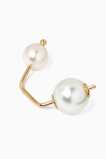 Bumble Bee Pearl Single Earring in 10kt Gold