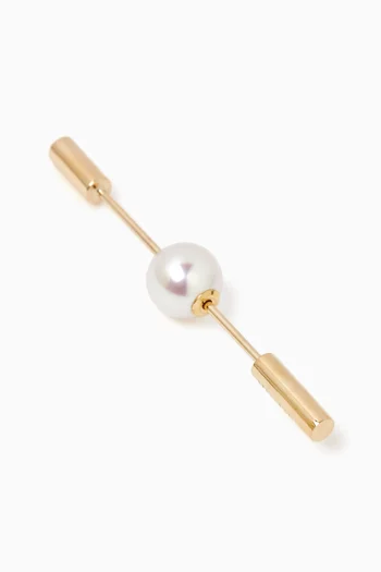 Short Spear Single Earring in 10kt Gold