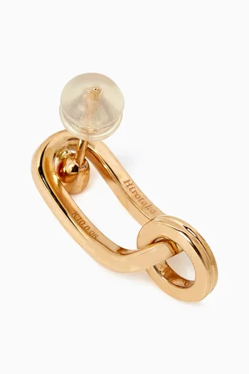 Beluga Oblong Single Diamond Earring in 10kt Gold