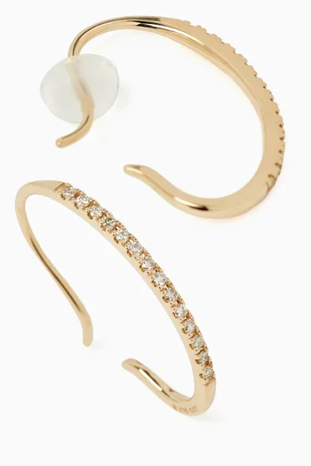 Gossamer Diamond Earrings in 10kt Gold