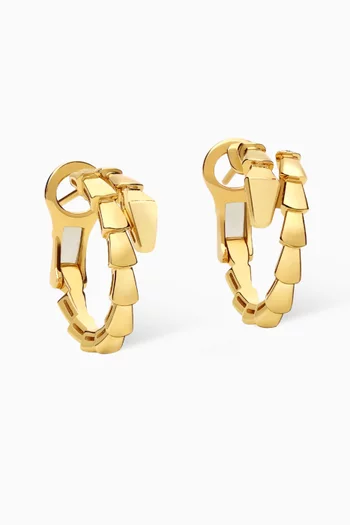 Serpenti Viper Earrings in 18kt Gold