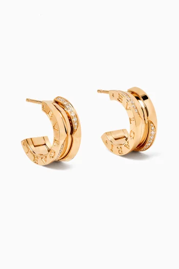 B.zero1 Diamond Earrings in 18kt Rose Gold