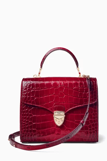 Mayfair® Top-handle Bag in Ombré Croc-embossed Leather