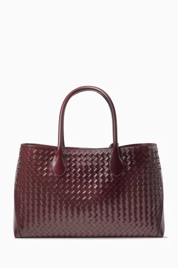 London Tote Bag in Woven Leather