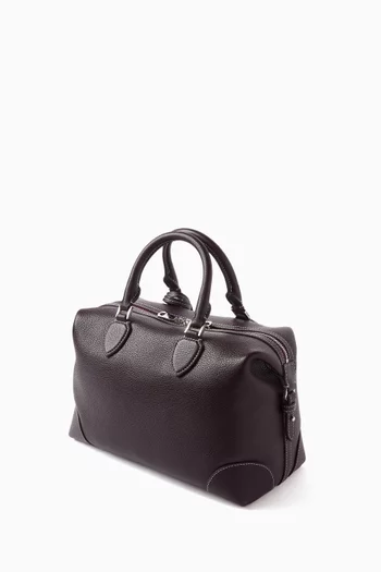 Hudson Bowling Bag in Pebbled Leather
