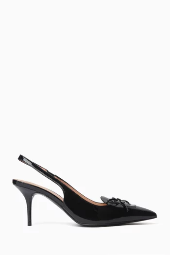 Puffy Heart 70 Slingback Pumps in Patent Leather