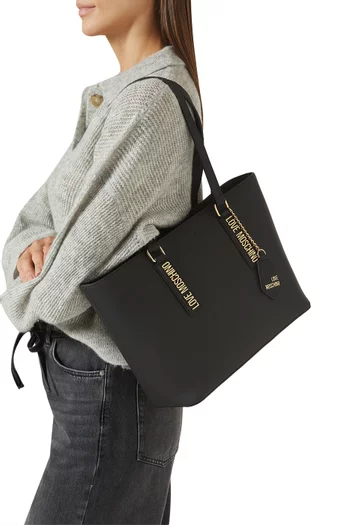 Large Pure Essential Tote in Faux Leather