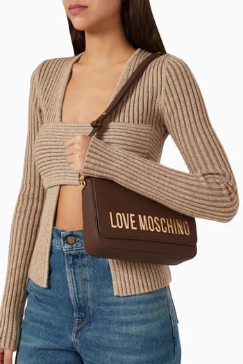 Bold Love Shoulder Bag in Faux Leather