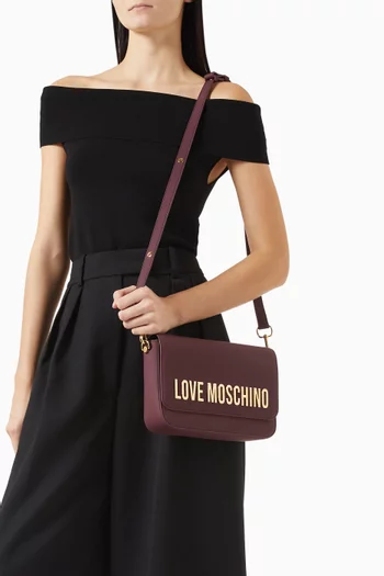 Bold Love Shoulder Bag in Faux Leather