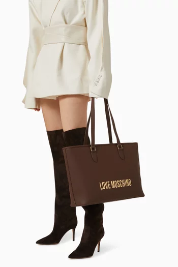 Large Love Tote in Faux Leather