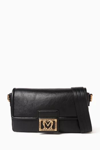 Small Locked In Shoulder Bag in Faux Leather