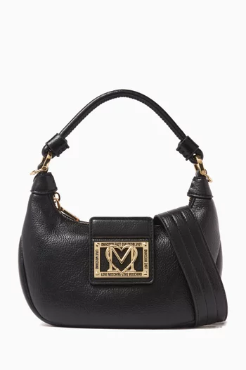 Small Locked In Shoulder Bag in Faux Leather