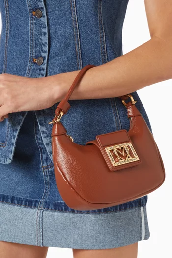 Small Locked In Shoulder Bag in Faux Leather