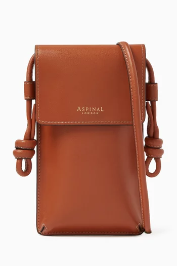 Ella Phone Pouch in Smooth Leather
