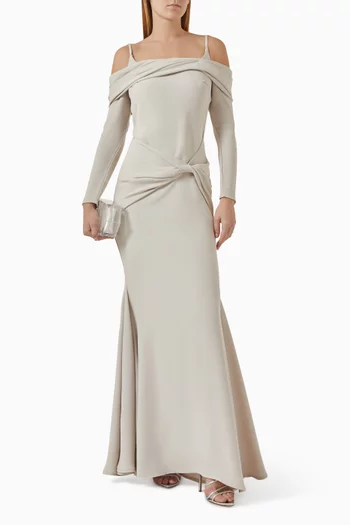 Twist Maxi Dress in Lurex-jersey