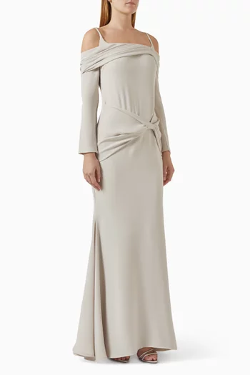 Twist Maxi Dress in Lurex-jersey