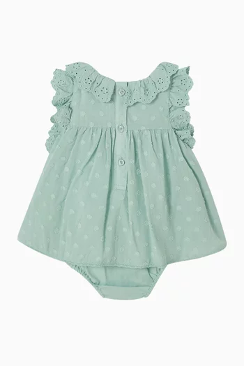 Anya Dobby Overlay Dress in Cotton
