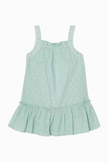 Anya Dobby Dress in Cotton